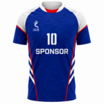 Custom Blue Football Jersey – Personalised Soccer Shirt | Custom Team Kit with Logos, Names & Numbers | Premium Sublimated Sportswear