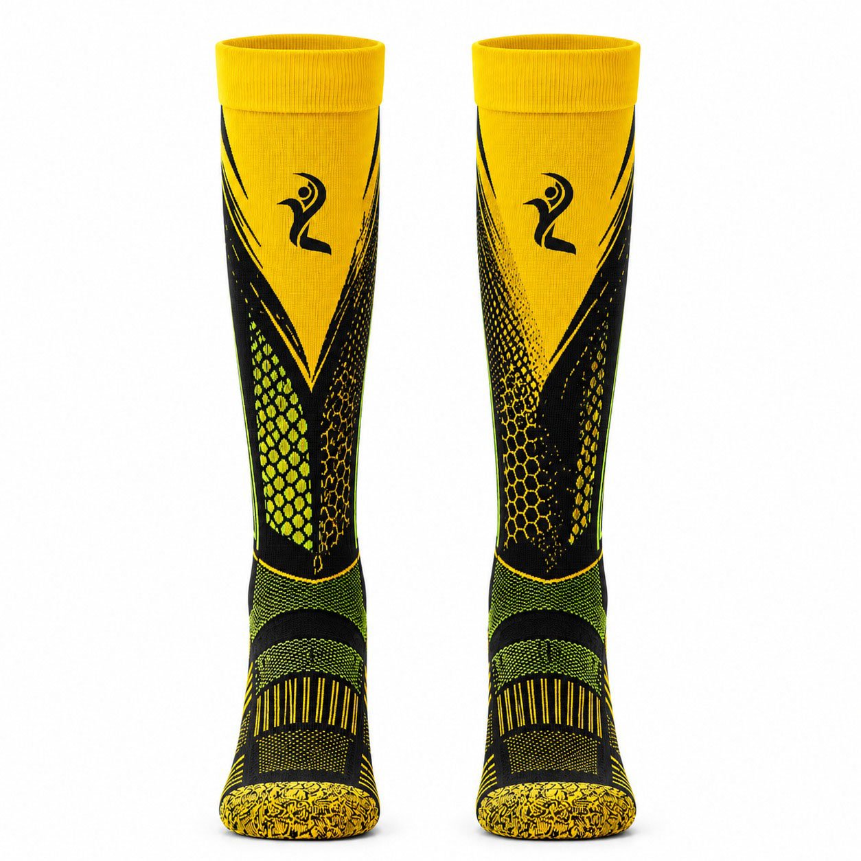 Soccer Sox 3 Post 1.jpg Custom Soccer Socks | Personalised Football Socks with Club Logo, Team Name, Player Number & Colours - Image 1