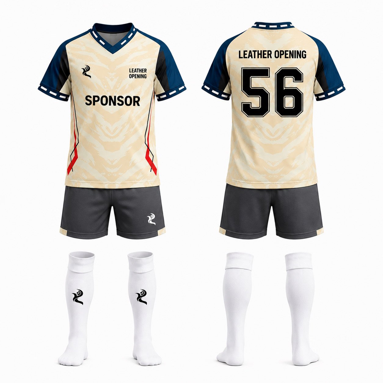Soccer Uniform 16 Post 1.jpg Personalised Kids Soccer Kit | Custom Boys Football Jersey, Shorts & Socks for Youth Teams - Image 1