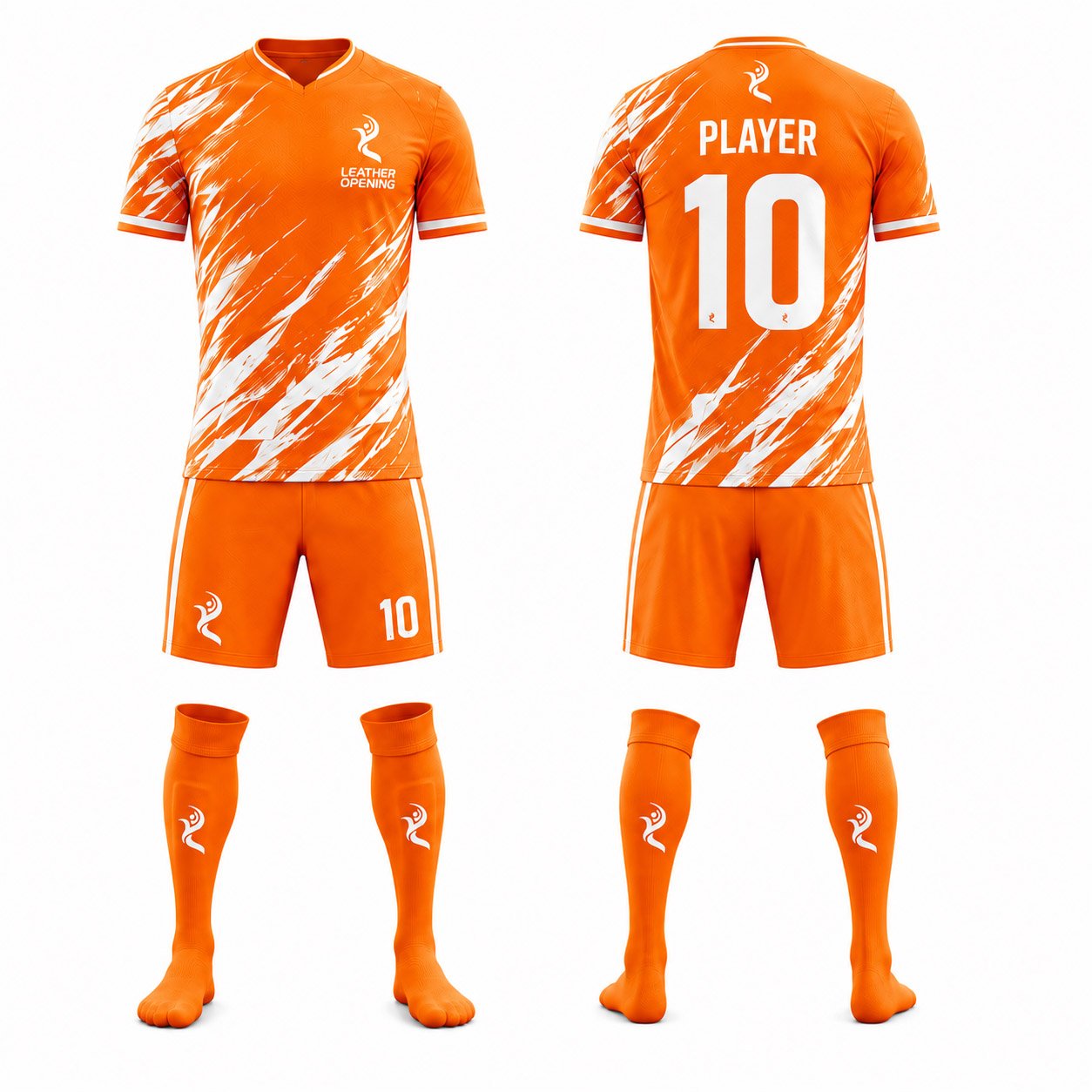 Soccer Uniform 8 Post 1.jpg Personalised Men's Soccer Kit | Custom Football Jersey & Shorts with Team Logo, Name, Number & Sponsors - Image 1