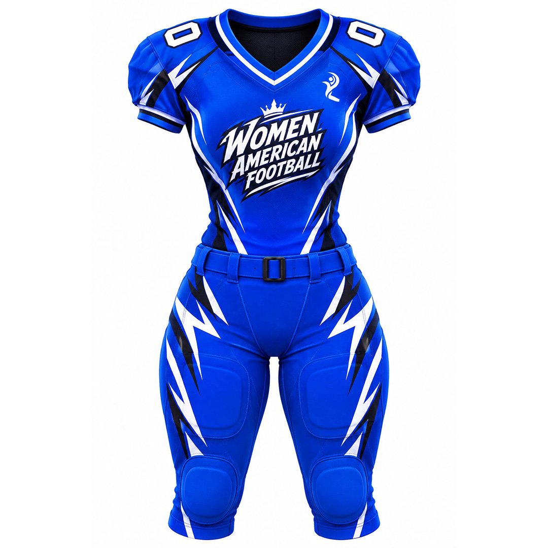 AMERICAN UNIFORM 4 SHOOT 1.jpg Custom Women's American Football Uniform | Personalised Team Jersey & Pants with Name, Number, Logo & Sponsor - Image 1