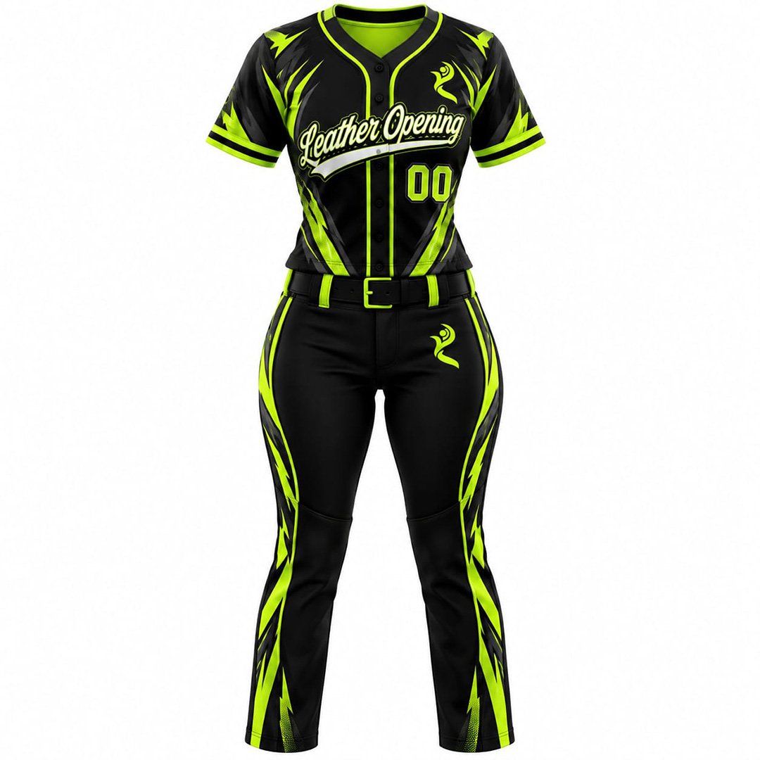 BASEBALL UNIFORM 4 SHOOT 1.jpg Women's Custom Baseball Uniform | Personalised Baseball Jersey & Pants with Team Logo, Name & Number - Image 1
