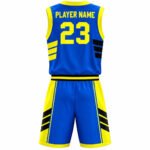 Men's Custom Basketball Uniform | Personalised Basketball Jersey & Shorts with Team Logo, Name & Number - Image 2