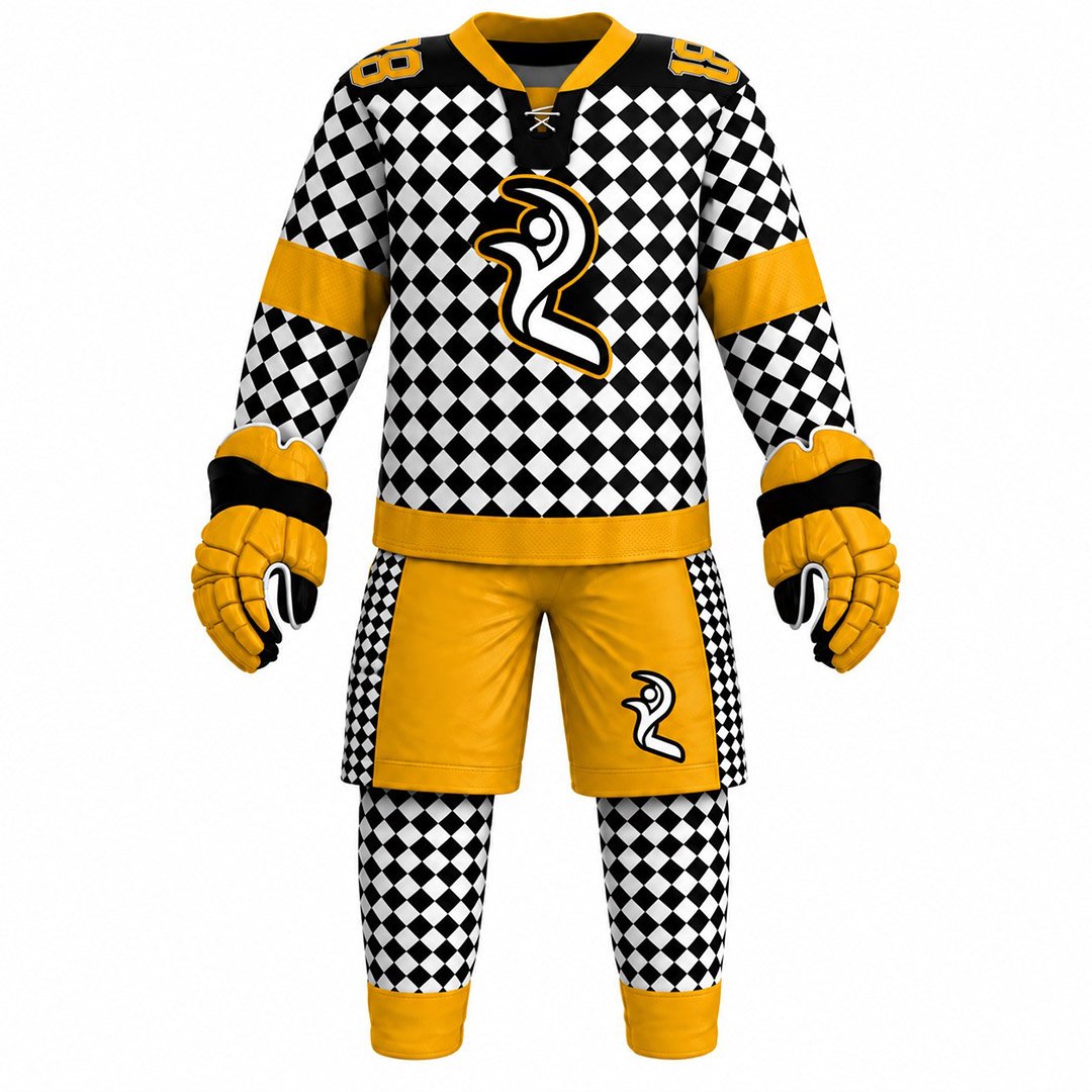 ICEHOCKEY UNIFORM 1 SHOOT 1.jpg Men's Ice Hockey Uniform | Custom Hockey Jerseys & Pants with Team Logo and Player Number - Image 1